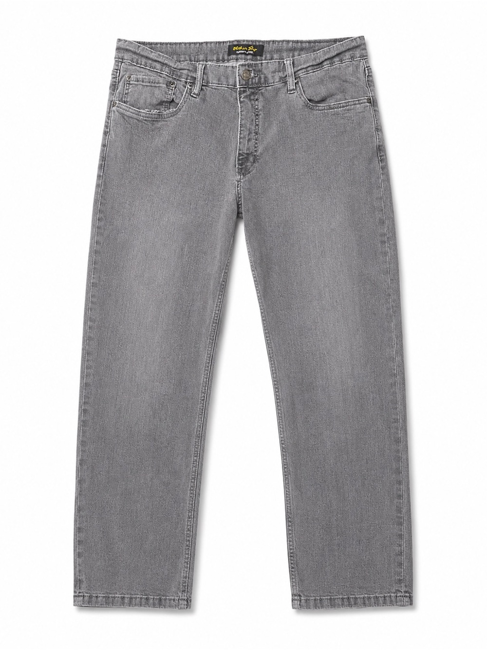 Urban Star Men’s Gray Stretch Jeans 38x32 Straight Leg Washed Denim